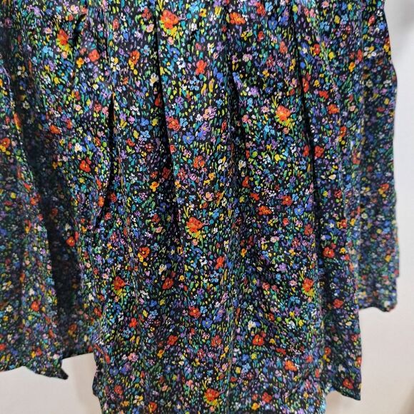 Cynthia Rowley Tina Silk Floral Ditsy Ruffle Mini Dress Size 8 Multi-Color NWT - Picture 15 of 16